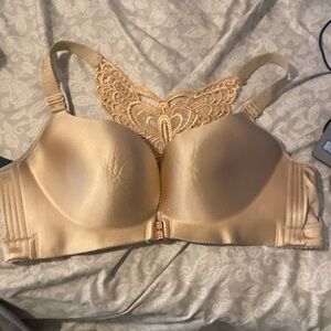 Pink Bow Brand wireless T-Shirt Bra - Womens 44D (Tan)